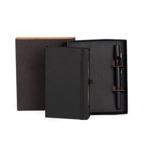 Caderneta P/ Anotações Com Caneta - Preta