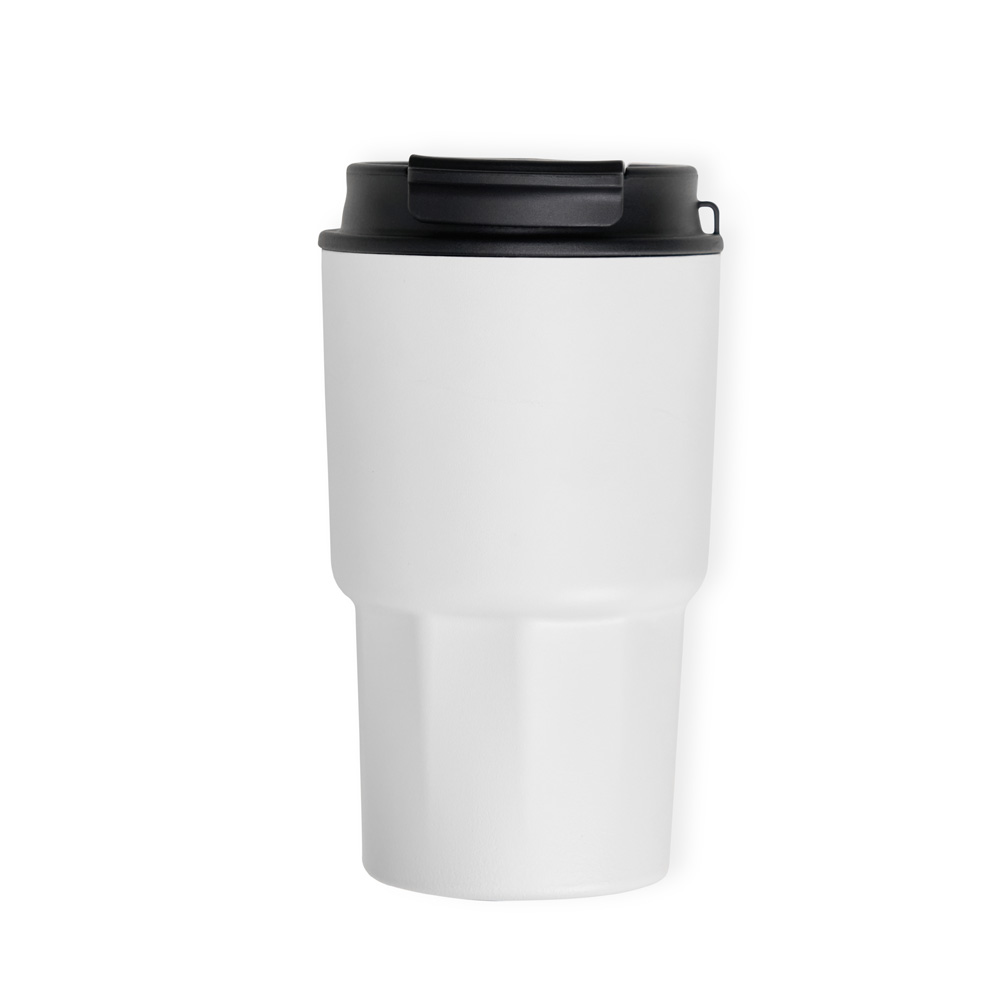 Copo Térmico Em Aço Inox - Branco - 450 Ml - Imagem 3