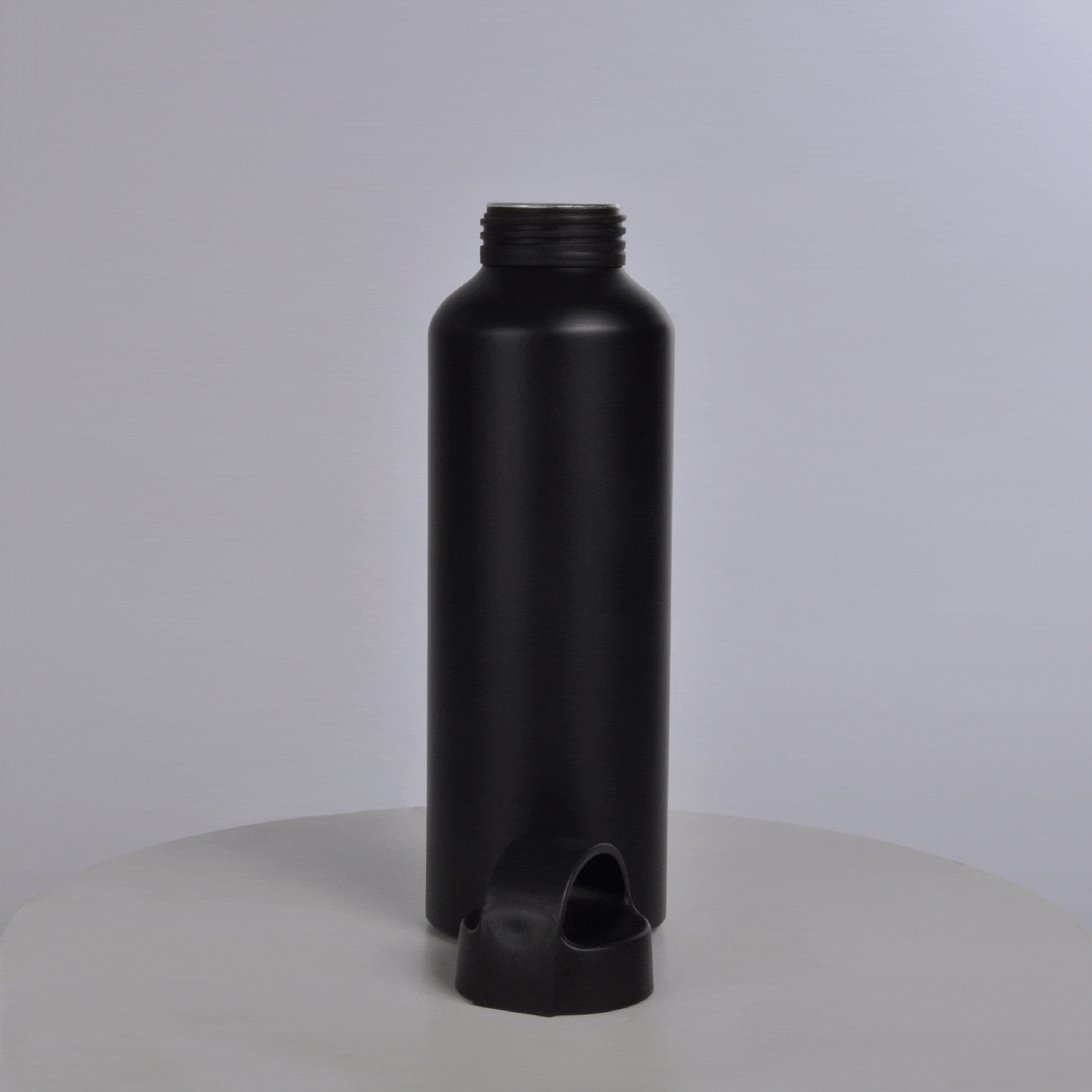 Garrafa Em Alumínio Preto - 600 Ml - Imagem 6
