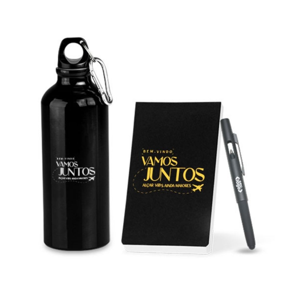 Kit Com Squeeze, Caneta E Bloco - 3 Pçs - Imagem 2