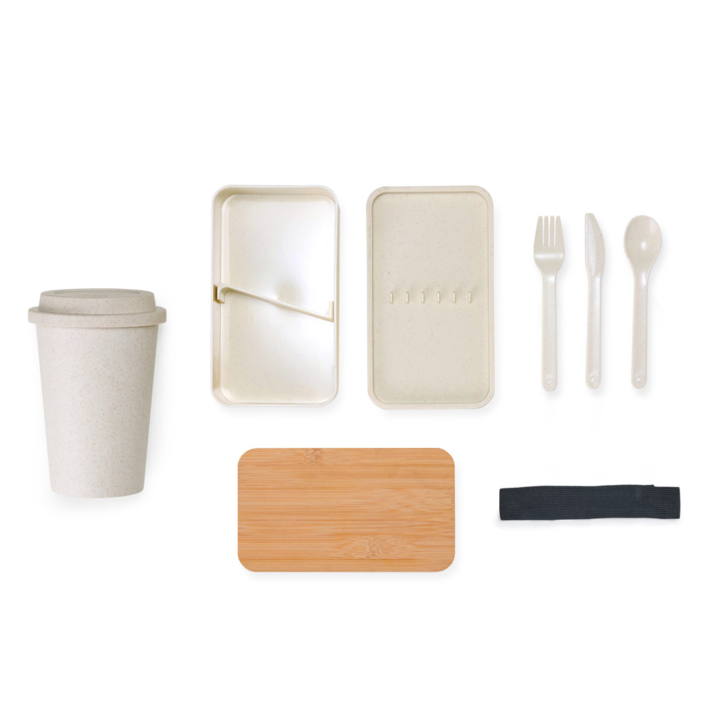 Kit Marmita E Copo Em Fibra De Bambu - 2 Pçs - Imagem 3