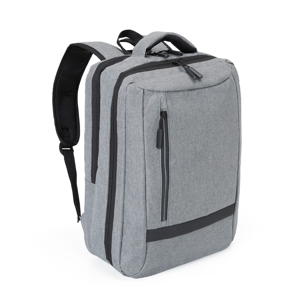 Mochila Em Poliéster 300D - Melange Cinza - 18L - Imagem 2