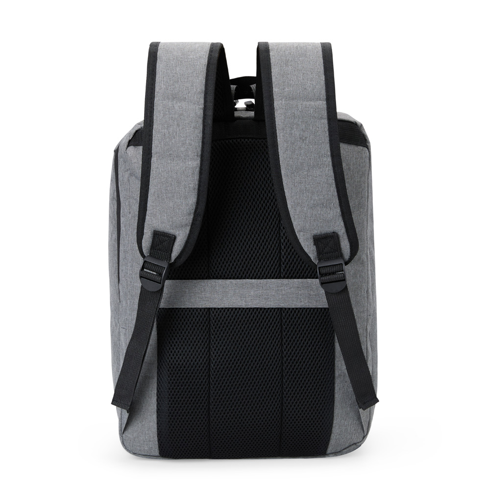 Mochila Em Poliéster 300D - Melange Cinza - 18L - Imagem 4