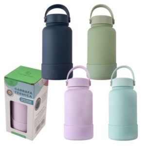 F5005 - Garrafa Térmica 650ML em Aço Inox e Silicone